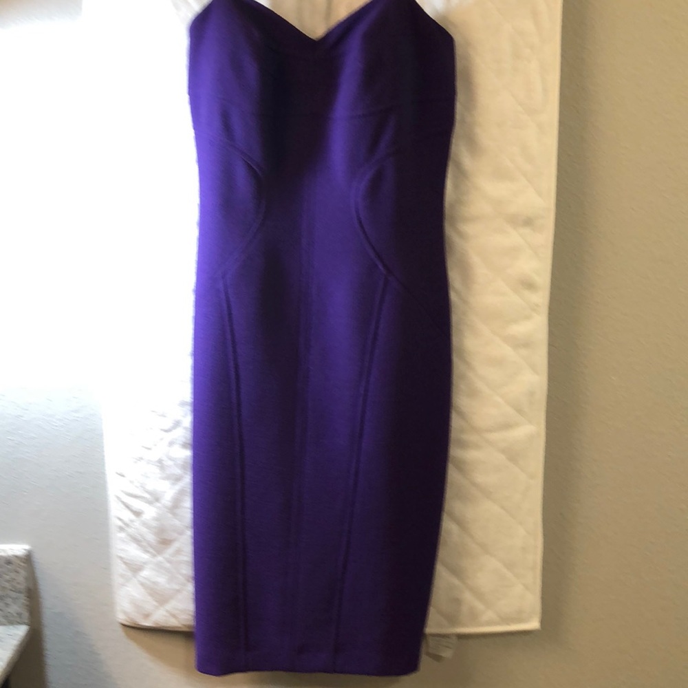 David Meister’s purple tube dress